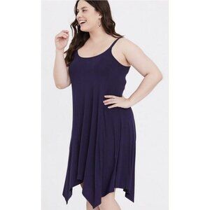 Torrid Womens‎ Navy Midi Jersey Trapeze Dress Sz 2 NWT Plus Size 18 20 2X